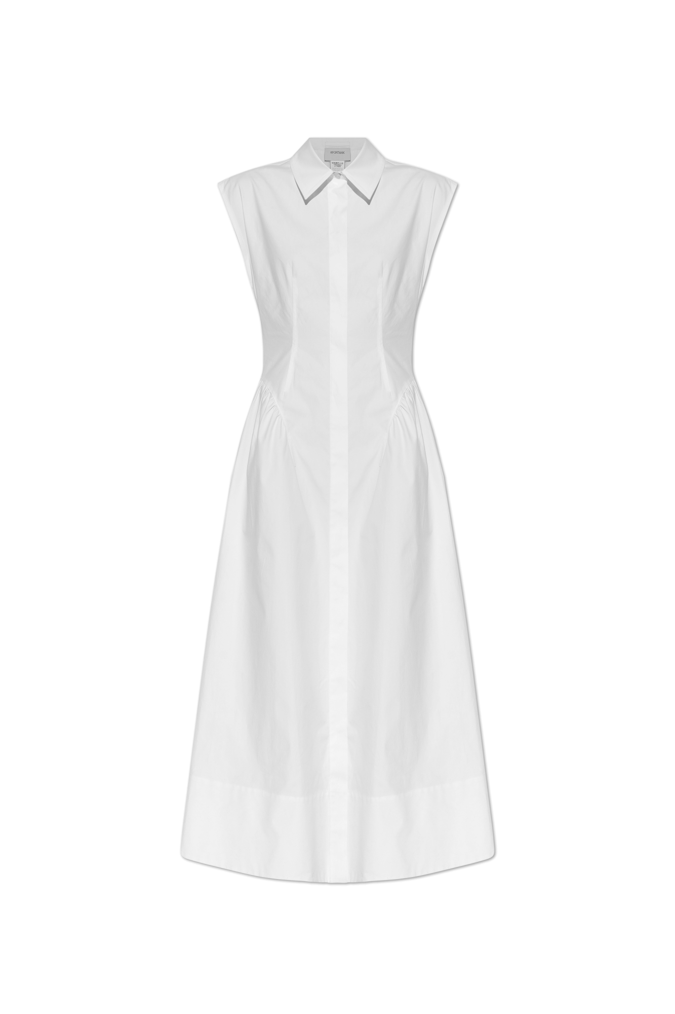 ワンピース SPORTMAX FABIANA - Sleeveless cotton dress Sleeveless cotton dress, optical white | Sportmax
